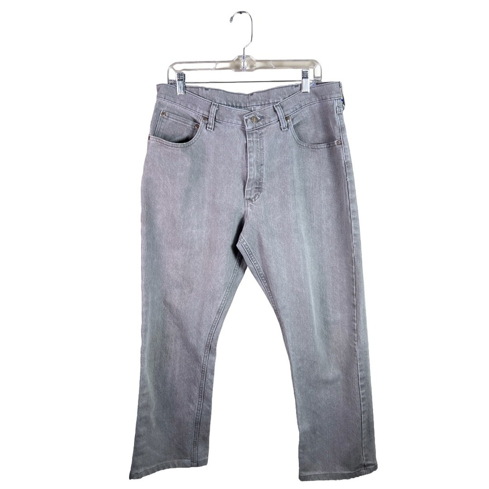 Wrangler Relaxed Fit Grey Denim Jeans Men's 34x29 Workwear Skater